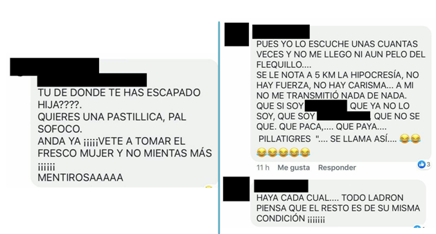 Trol que intenta compartir emociones negativas